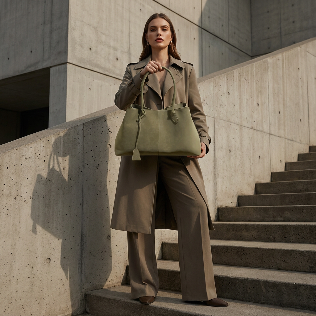 Blaire Women’s Shoulder Tote Bag | Minimalist Silhouette, Long Top Handles