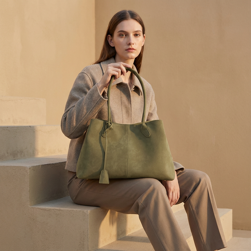 Blaire Women’s Shoulder Tote Bag | Minimalist Silhouette, Long Top Handles