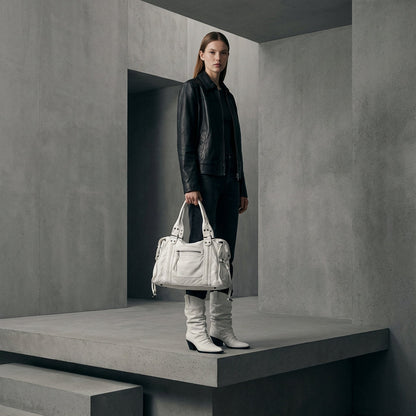 Rhea Women’s Shoulder City Bag | Braided Panel Design, Soft Carry Structure