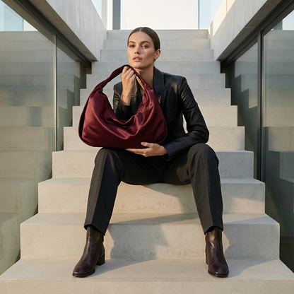 Bolso hobo para mujer Marisol | Silueta holgada, Correa ancha para el hombro