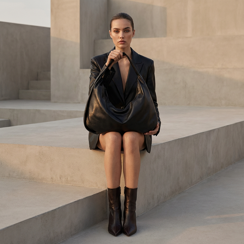 Bolso hobo para mujer Marisol | Silueta holgada, Correa ancha para el hombro