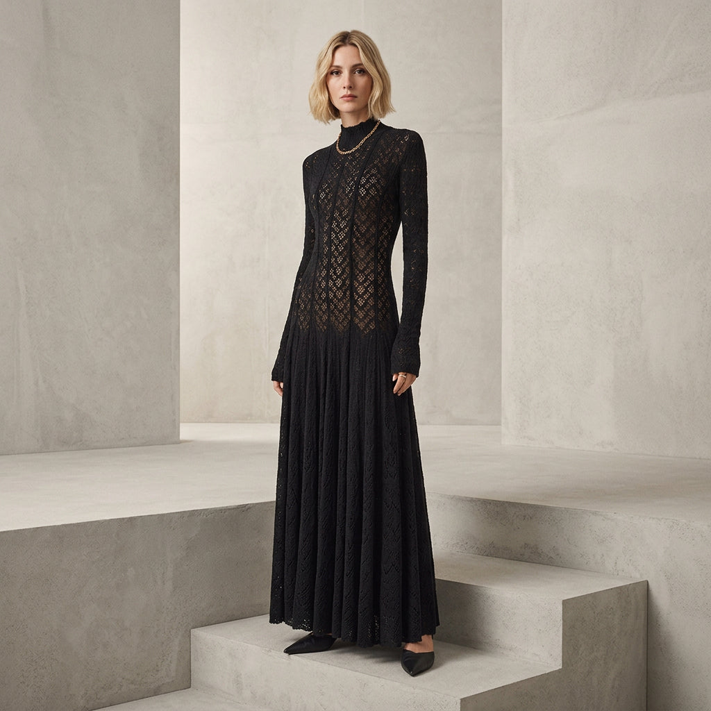 Robe en dentelle pour femmes Daisy | Design ajouré élégant, décontracté et formel