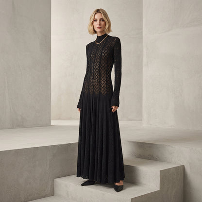 Robe en dentelle pour femmes Daisy | Design ajouré élégant, décontracté et formel