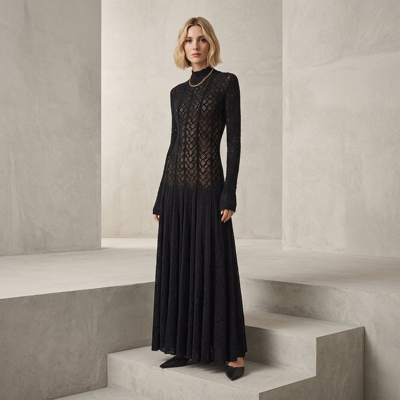 Robe en dentelle pour femmes Daisy | Design ajouré élégant, décontracté et formel