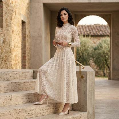 Robe en dentelle pour femmes Daisy | Design ajouré élégant, décontracté et formel