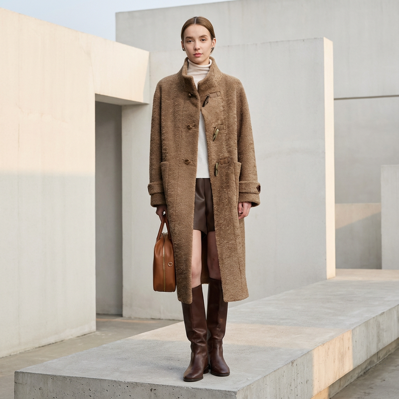 Ava Women's Winter Coat | Elegant Loose Fit, Warm Fabric Blend