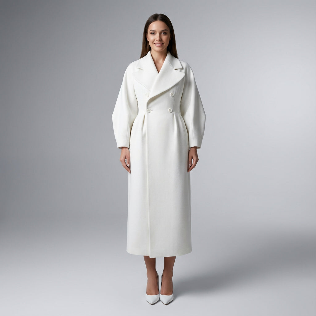 Adara Women's Winter Coat | Double Breasted, Elegant Design