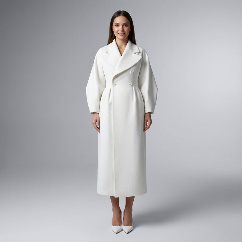 Adara Women's Winter Coat | Double Breasted, Elegant Design