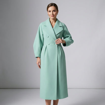 Adara Women's Winter Coat | Double Breasted, Elegant Design