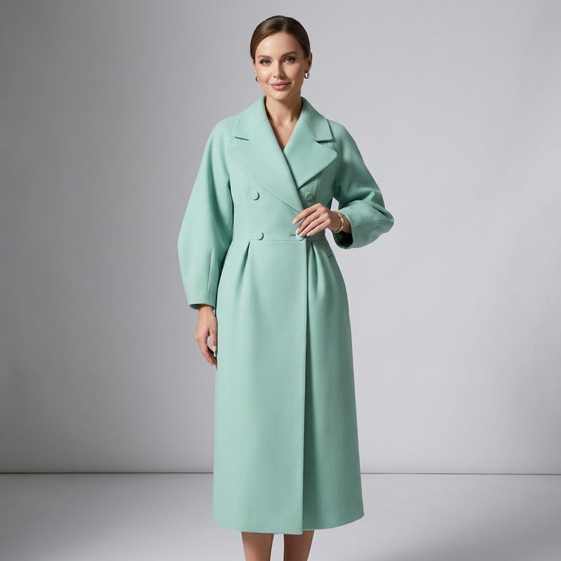 Adara Women's Winter Coat | Double Breasted, Elegant Design