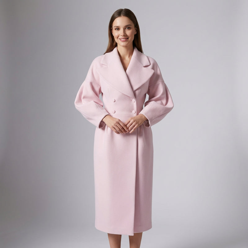 Adara Women's Winter Coat | Double Breasted, Elegant Design
