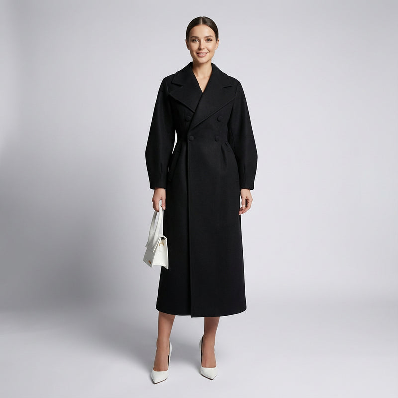 Adara Women's Winter Coat | Double Breasted, Elegant Design