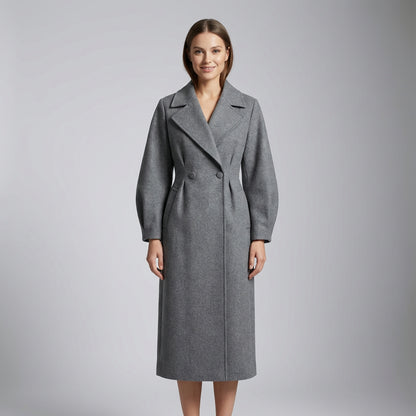 Adara Women's Winter Coat | Double Breasted, Elegant Design