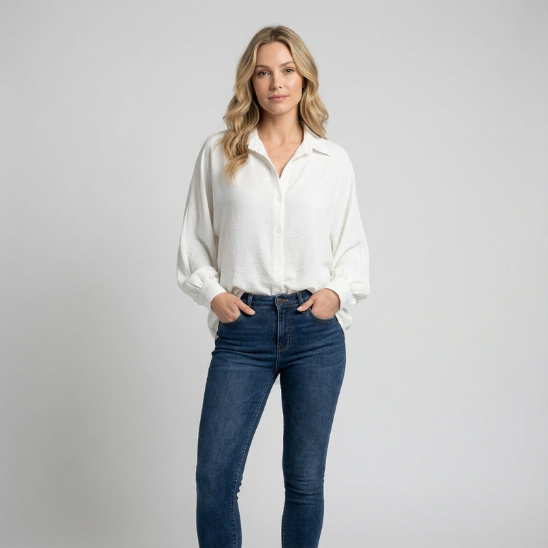 Blouse pour Femme Siena | Manches Bouffantes, Tissu Respirant