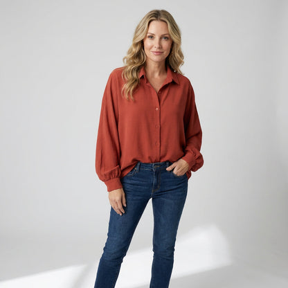 Blouse pour Femme Siena | Manches Bouffantes, Tissu Respirant