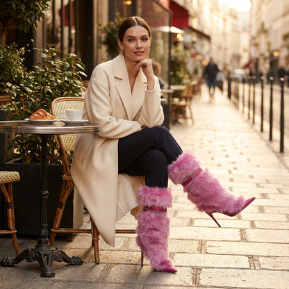 Bahar Women’s Knee High Boots | Pointed Toe, Stiletto Heel