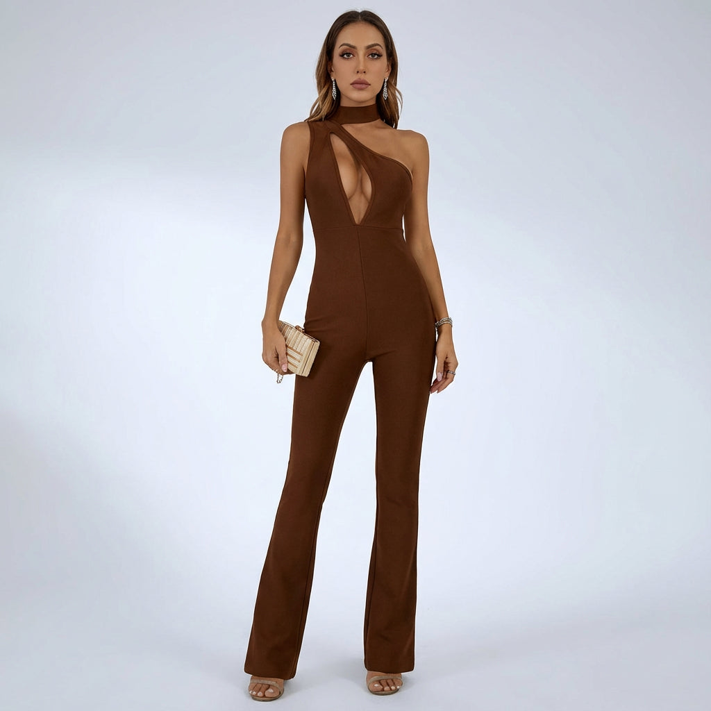 Combinaison une épaule pour femme Beatrice | Bandage, design asymétrique