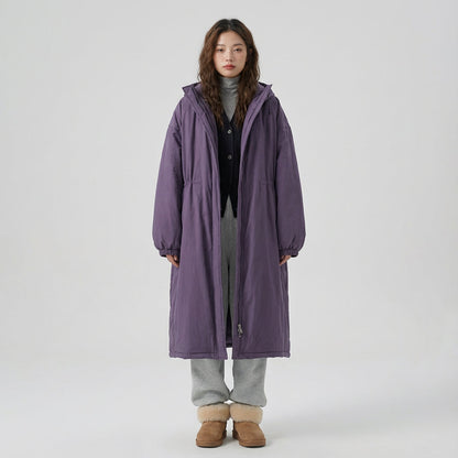 Abrigo largo de Ember para mujer | Diseño con capucha, Cierre frontal con cremallera