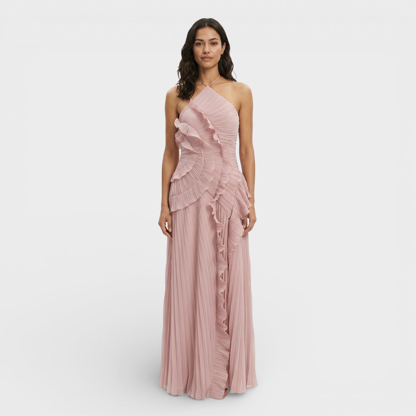 Liana Women's Asymmetric Maxi Dress - close-up detail