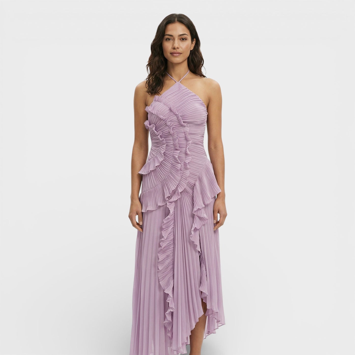 Liana Women's Asymmetric Maxi Dress - styled view