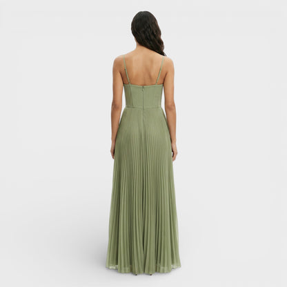 Quinn Women's Pleated Midi Dress - back view