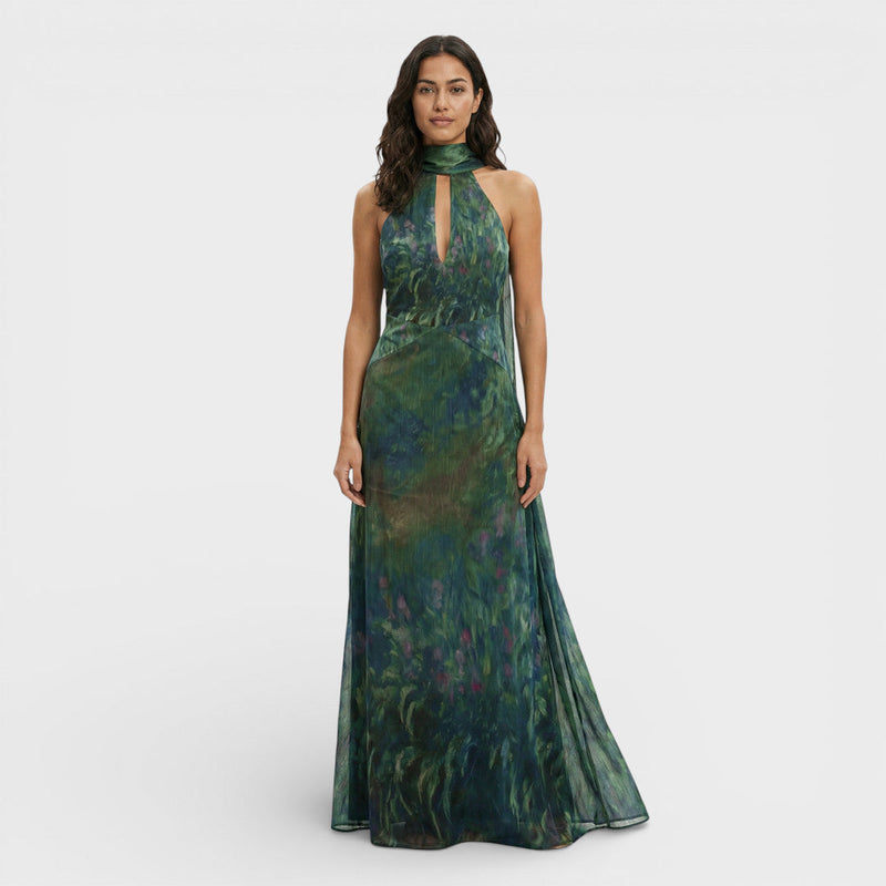 Faye Women's Maxi Dress | Halter, Backless