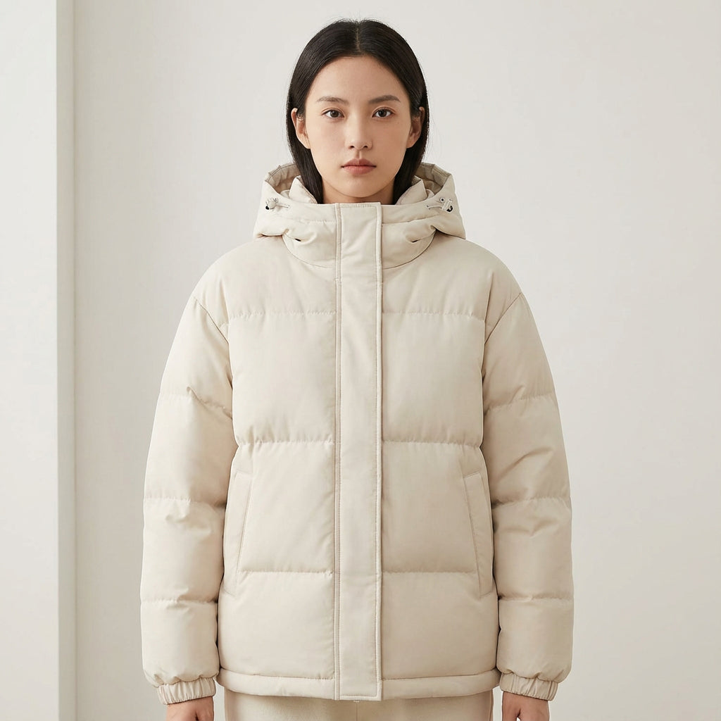 Doudoune noire pour femmes Cleo | Isolée avec capuche, veste d'hiver élégante