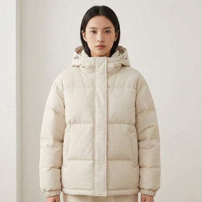 Doudoune noire pour femmes Cleo | Isolée avec capuche, veste d'hiver élégante