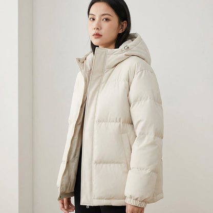 Doudoune noire pour femmes Cleo | Isolée avec capuche, veste d'hiver élégante