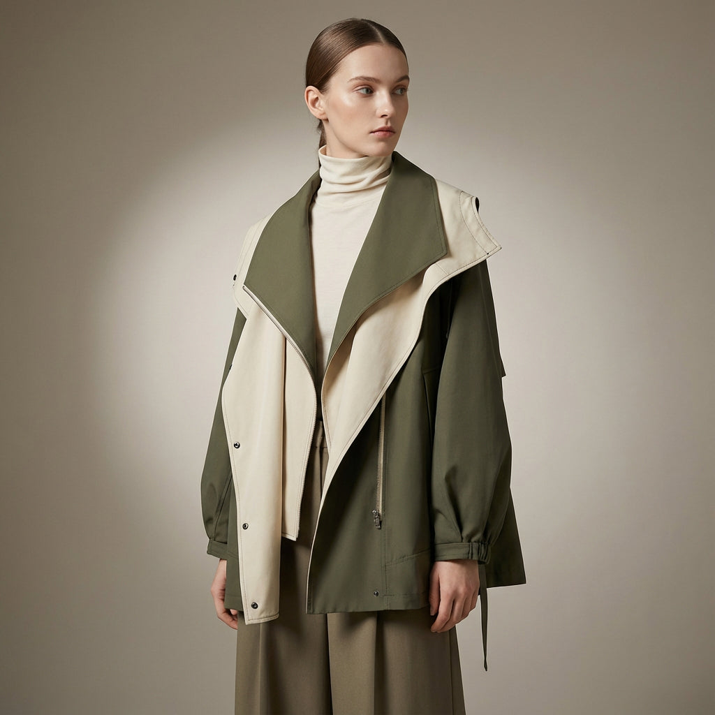 Verena Women's Jacket | Double Layer, Casual Chic