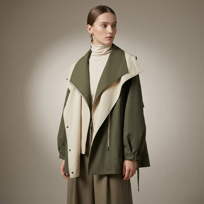 Verena Women's Jacket | Double Layer, Casual Chic