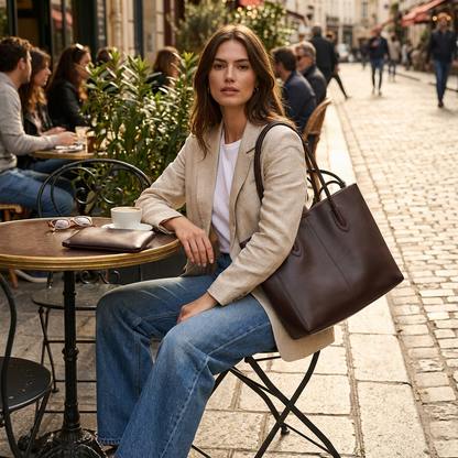 Aveline Women’s Tote Bag | Minimalist Design, Long Shoulder Handles