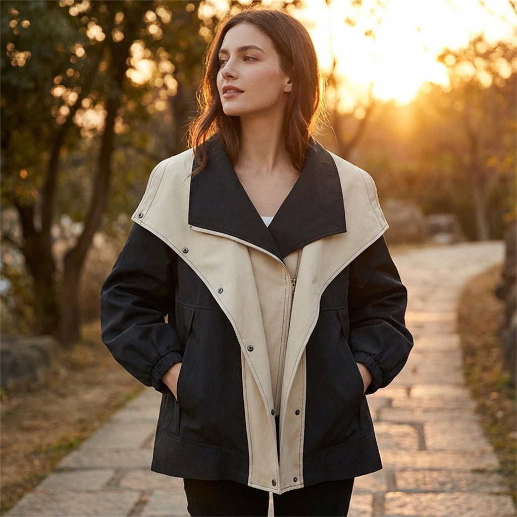 Verena Women's Jacket | Double Layer, Casual Chic