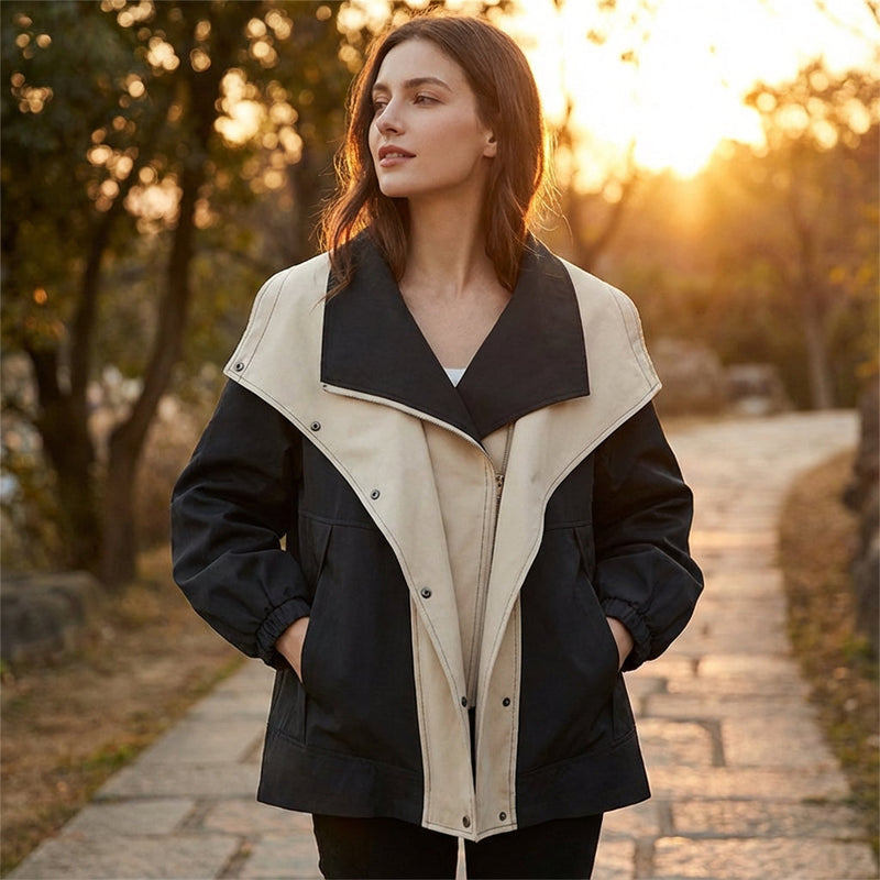 Verena Women's Jacket | Double Layer, Casual Chic