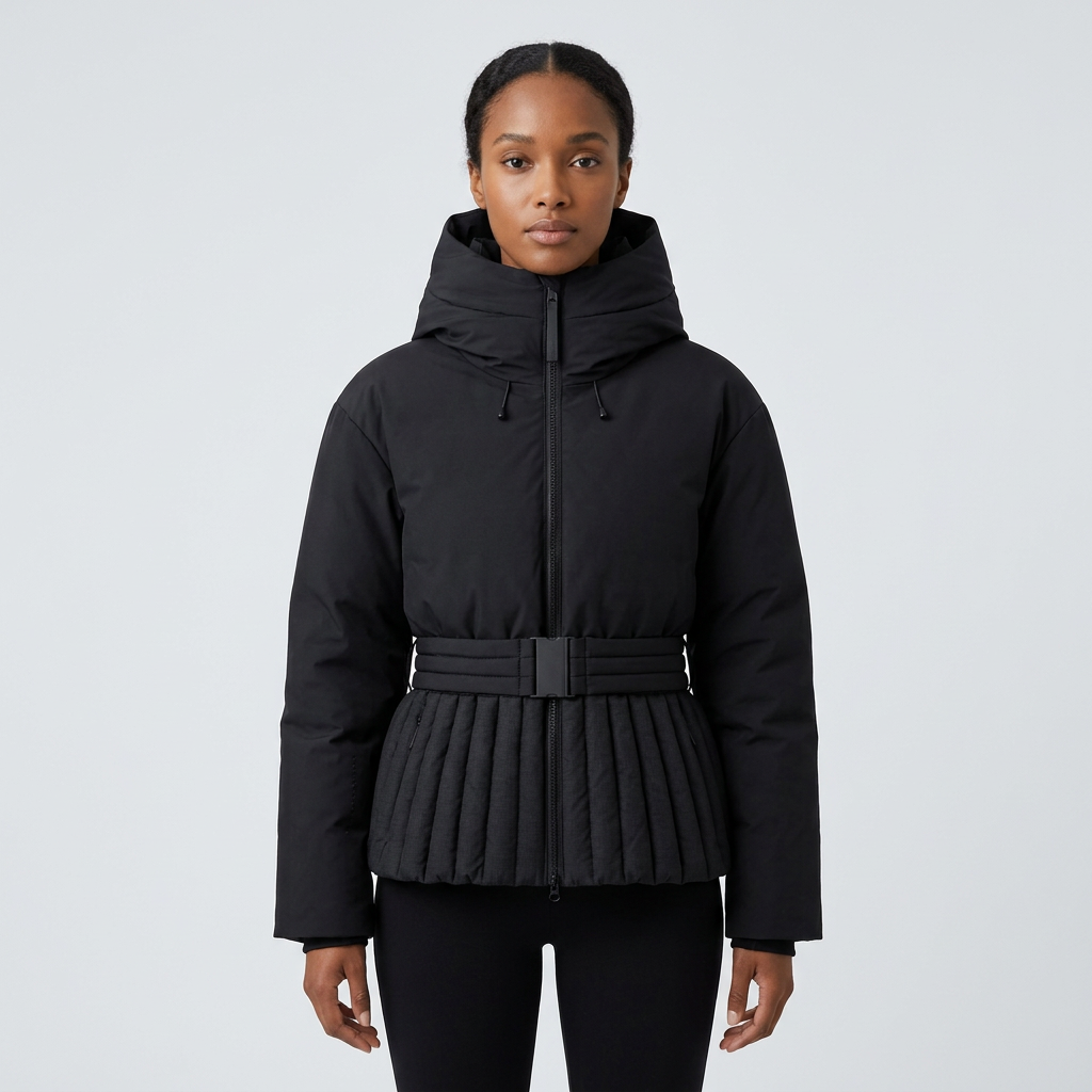 Abrigo de Invierno para Mujer Bella | Mezcla de Algodón, Chic con Capucha