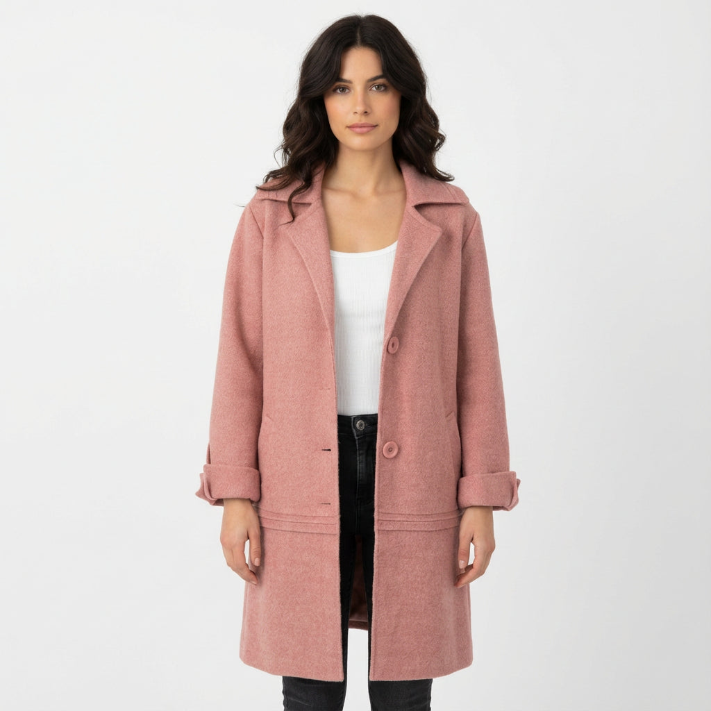 Manteau en Laine Femme Sigrid | Col Classique, Design Intemporel