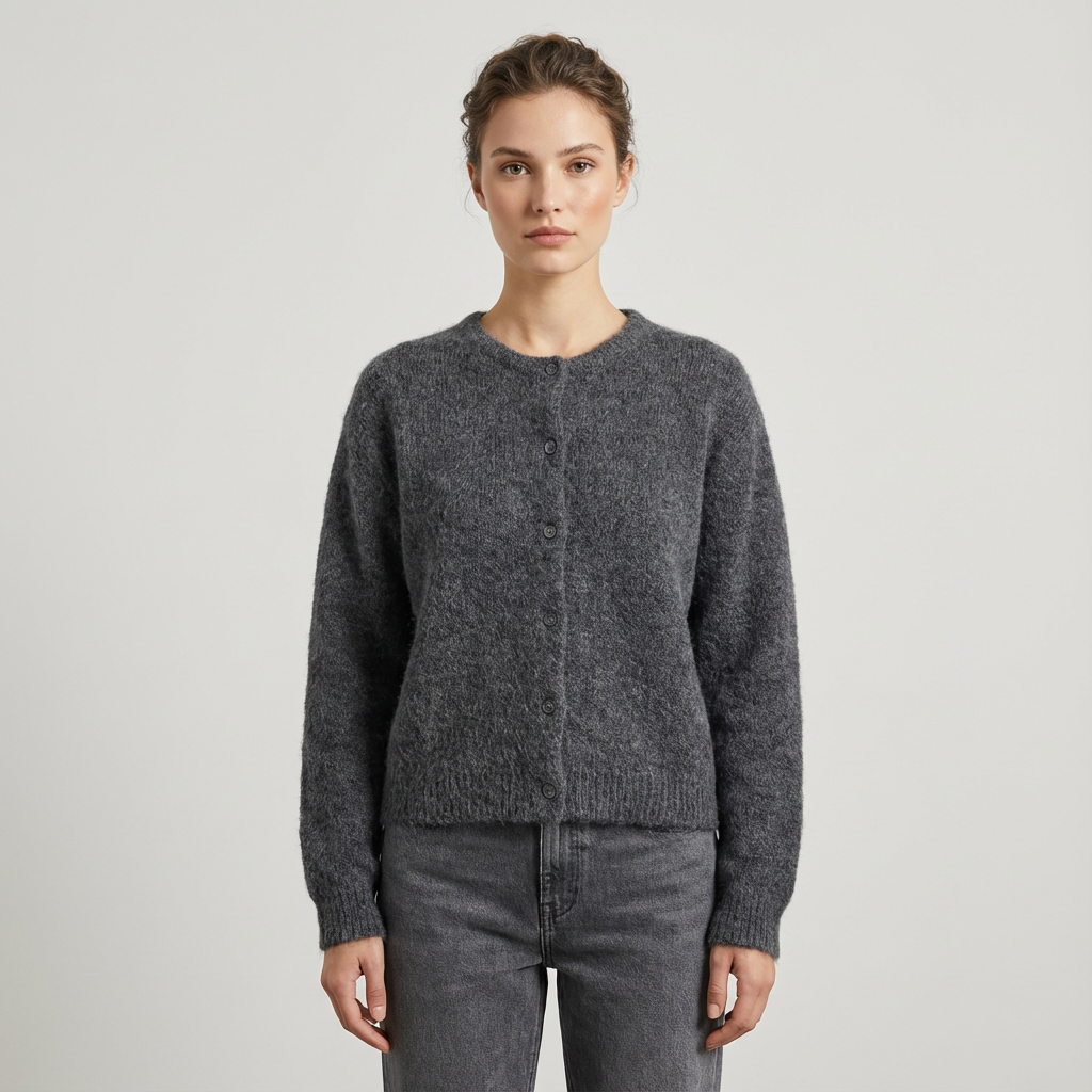 Arlina Women’s Knitted Cardigan | Button Front, Long Sleeve