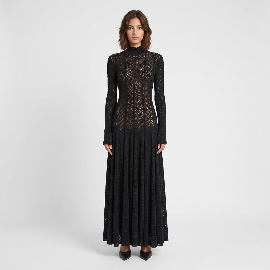 Robe en dentelle pour femmes Daisy | Design ajouré élégant, décontracté et formel