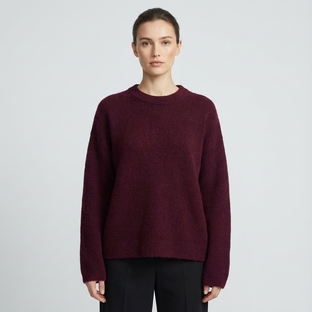Selene Women’s Knit Pullover | Relaxed Fit, Long Sleeve