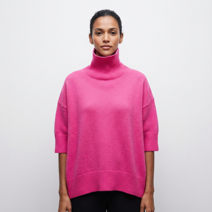 Avery Women’s Turtleneck Sweater | High Neck, Relaxed Fit