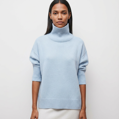 Avery Women’s Turtleneck Sweater | High Neck, Relaxed Fit