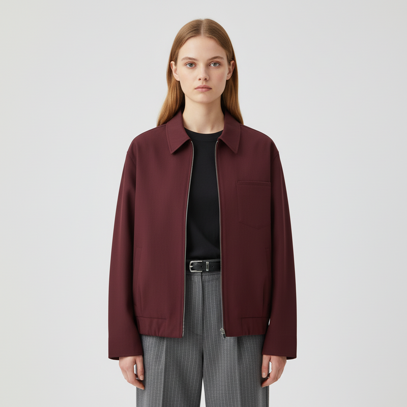 Mira Women's Bomber Jacket | Retro Style, Loose Fit