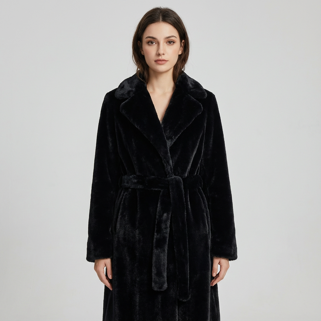 Birch Luna Women's Coat | Oversized Faux Fur, Warm & Fluffy with Hood