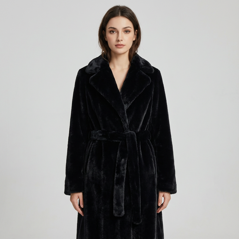 Birch Luna Women's Coat | Oversized Faux Fur, Warm & Fluffy with Hood