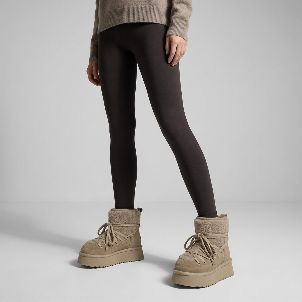 Bella Women's Black Snow Boots | Cow Leather, Warm & Stylish