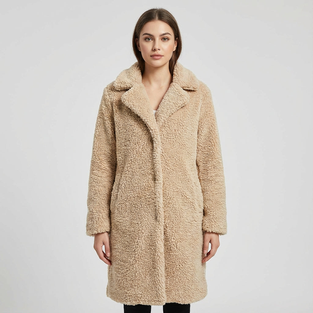 Teddy Women's Winter Coat | Oversized Fit, Plush Teddy Fabric