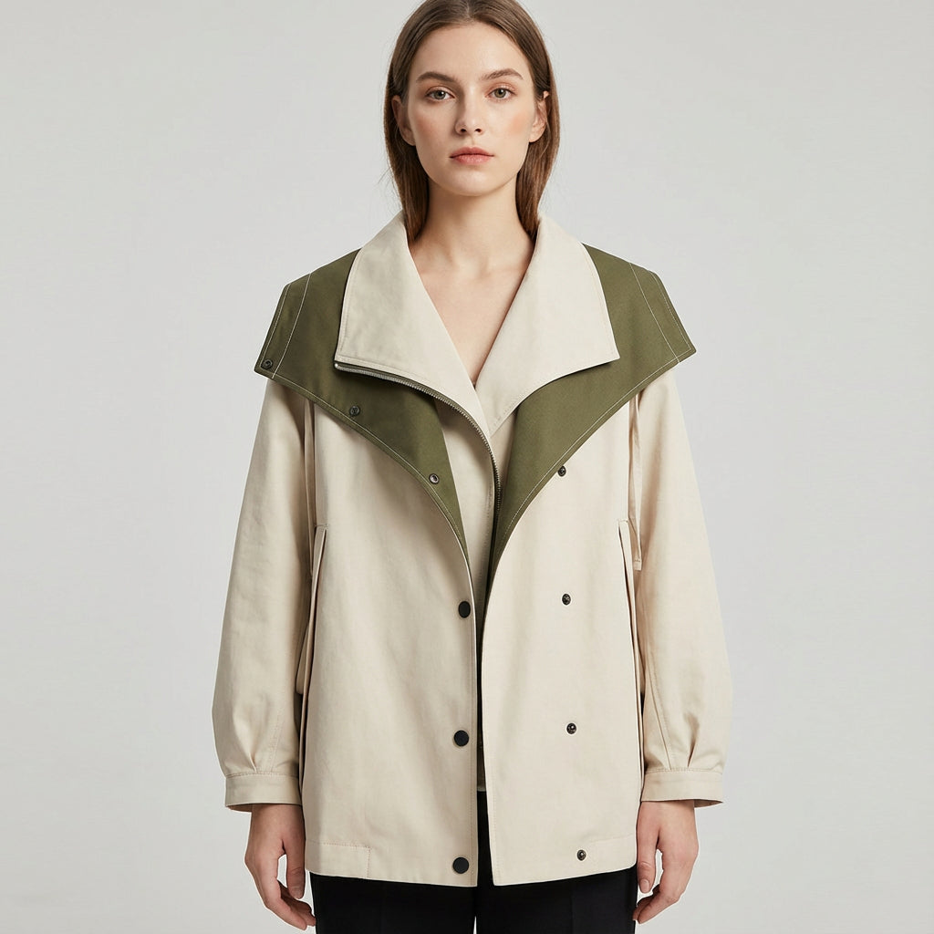 Verena Women's Jacket | Double Layer, Casual Chic