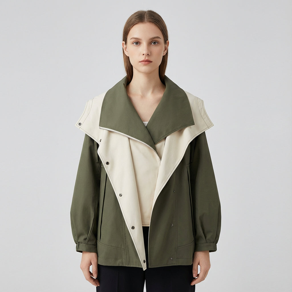 Verena Women's Jacket | Double Layer, Casual Chic