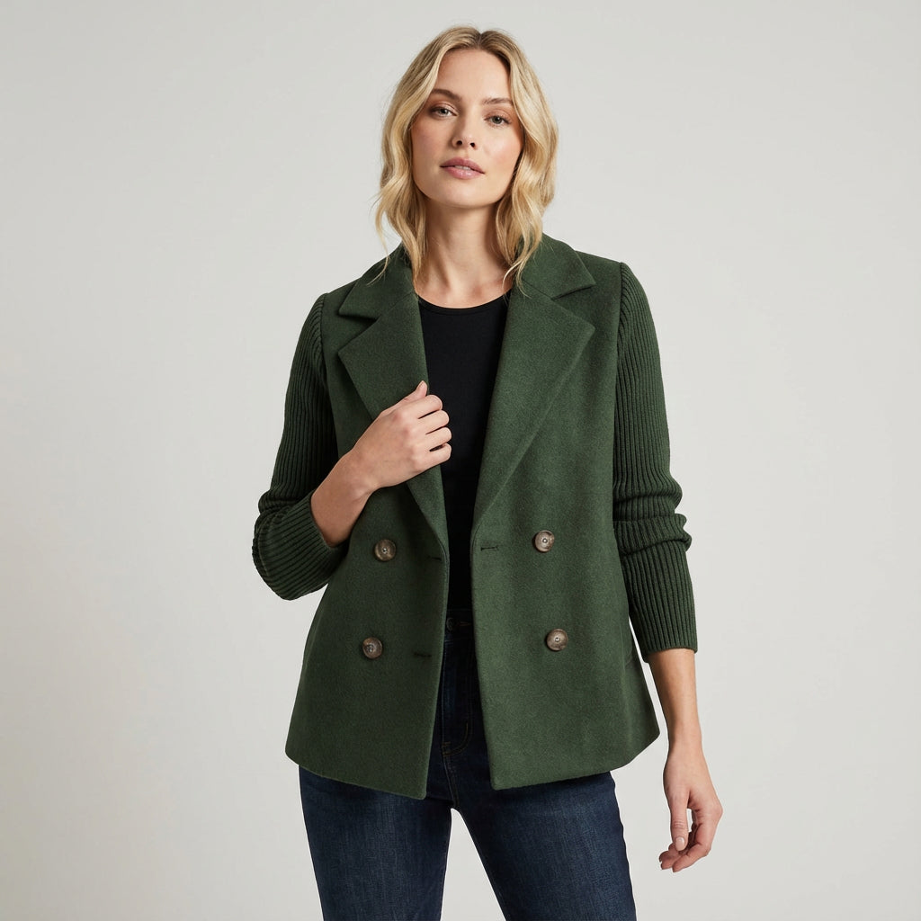 Blair Women's Wool Coat | Tailored Fit, Double-Breasted Design