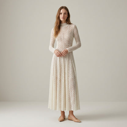 Robe en dentelle pour femmes Daisy | Design ajouré élégant, décontracté et formel